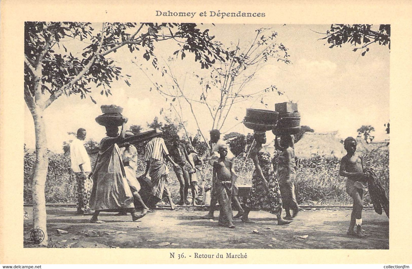 CPA DAHOMEY "Retour Du Marché" - Dahomey