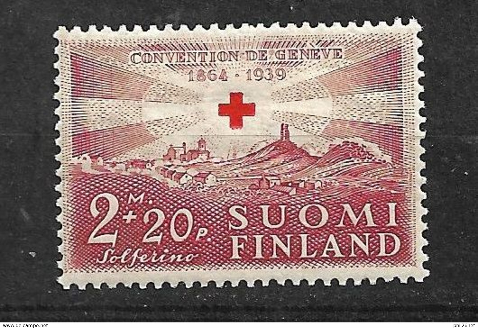 Finlande   N°  211   Croix Rouge  Neuf *    B/TB   Voir  Scans    - Unused Stamps