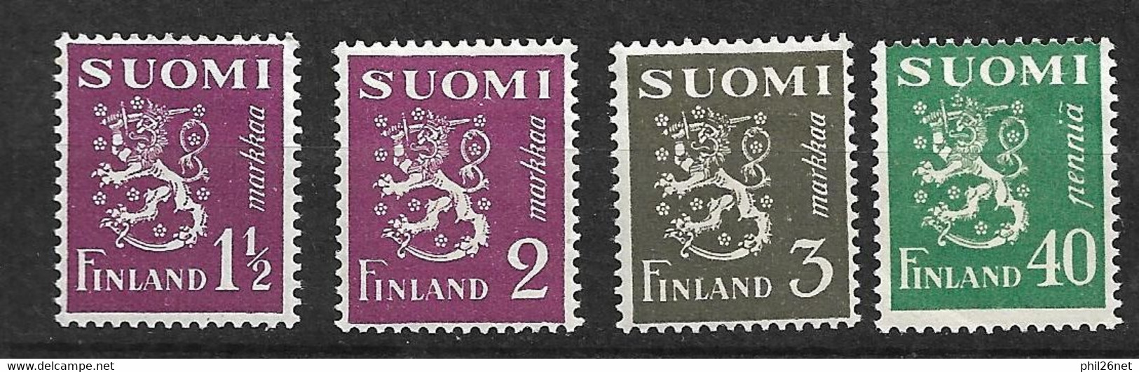 Finlande   N°  145 :150; 151A  Et 152  Neufs   *   B/TB   Voir  Scans    - Unused Stamps