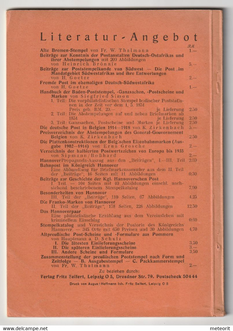 "Die Ersten Barfreimachungen Für Massensendungen", Hand- Und Preisbuch Bearbeitet Von J, Nawrocki, 80 Seiten, Viele - Handboeken