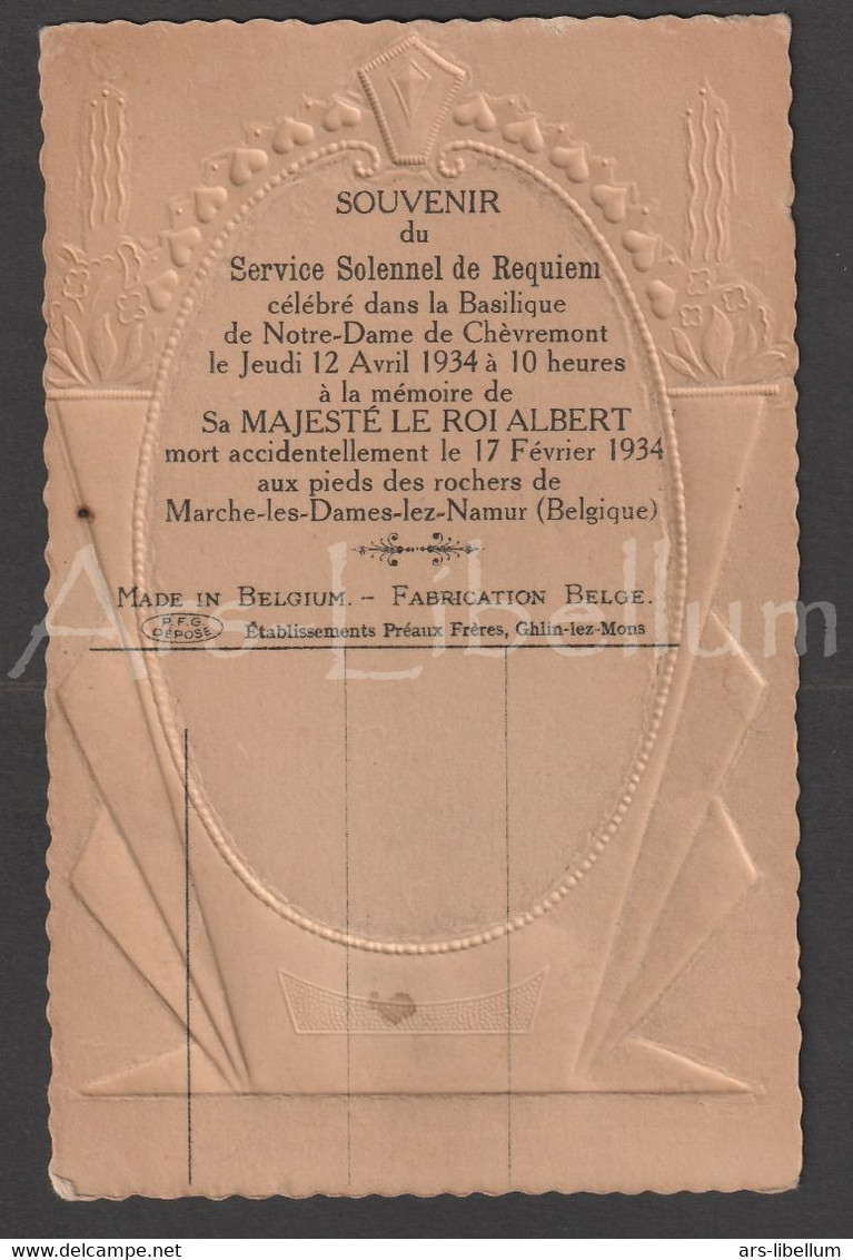 Postcard / ROYALTY / Belgique / België / Roi Albert I / Koning Albert I / Service Solennel De Requiem / Chèvremont - Chaudfontaine