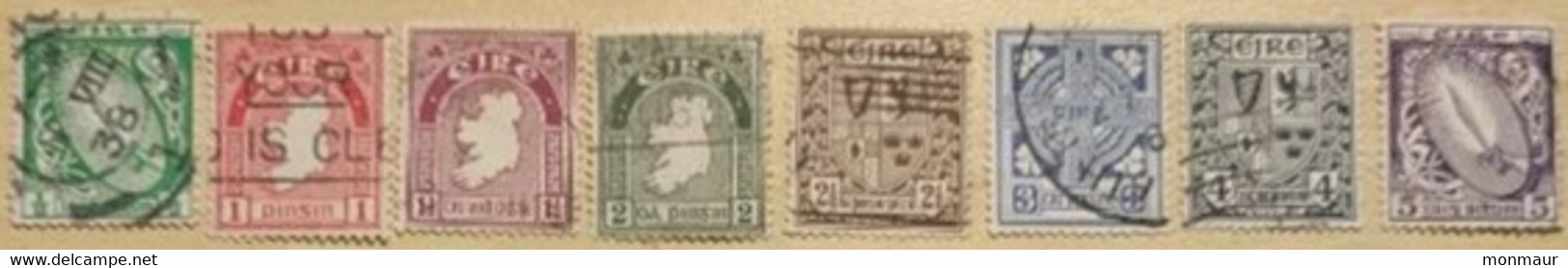 IRLANDA 1922-24  YT 40-41-42-43-44-45-46-47 - Used Stamps