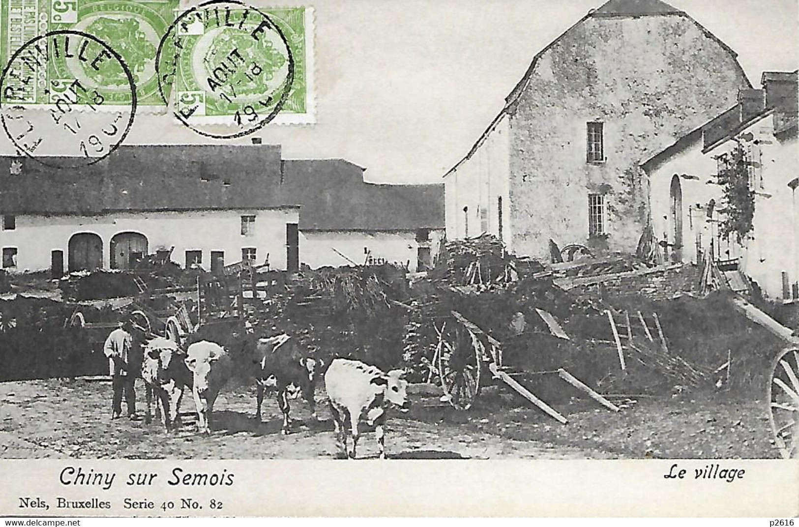 BELGIQUE - 1904 -  CHINY SUR SEMOIS -  LE VILLAGE - Chiny