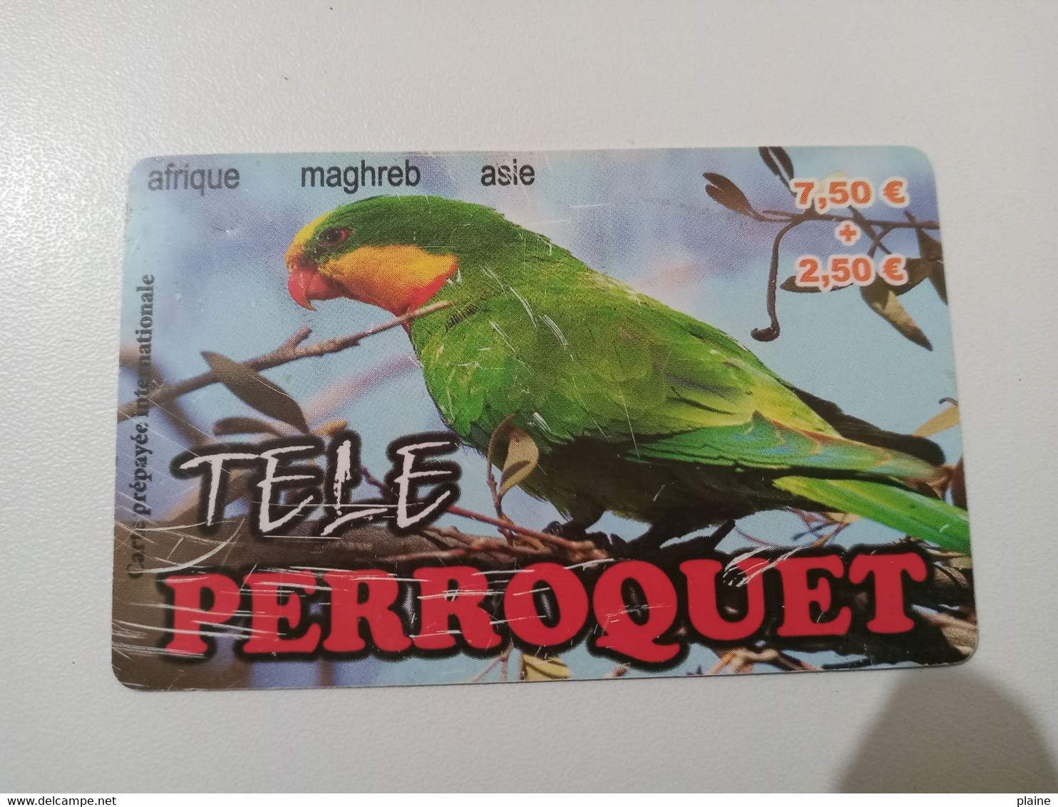 FRANCE-TELECARTE -TELE PERROQUET-AFRIQUE-MAGHREB-ASIE - Parrots