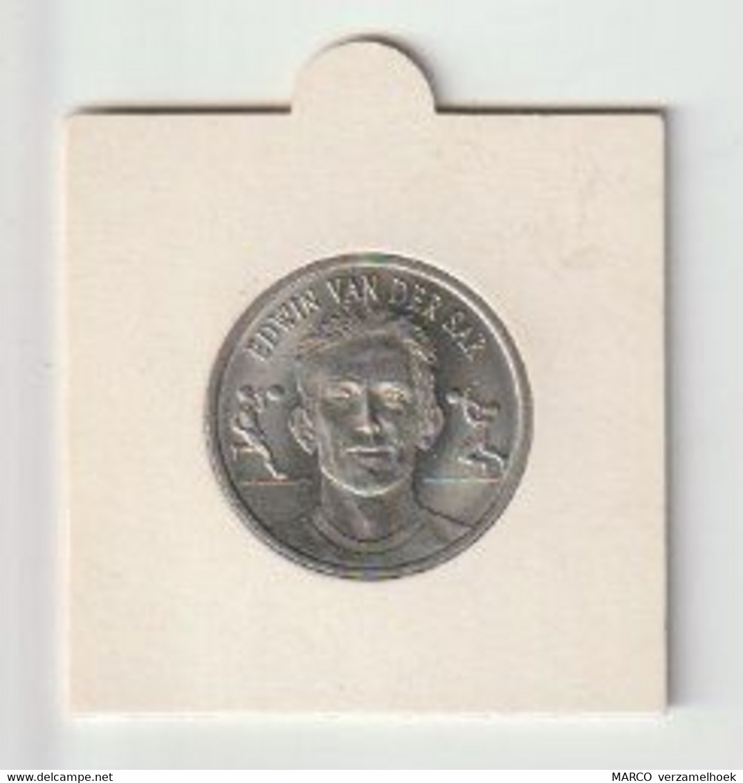 Edwin Van Der Sar Oranje EK2000 KNVB Nederlands Elftal - Souvenir-Medaille (elongated Coins)