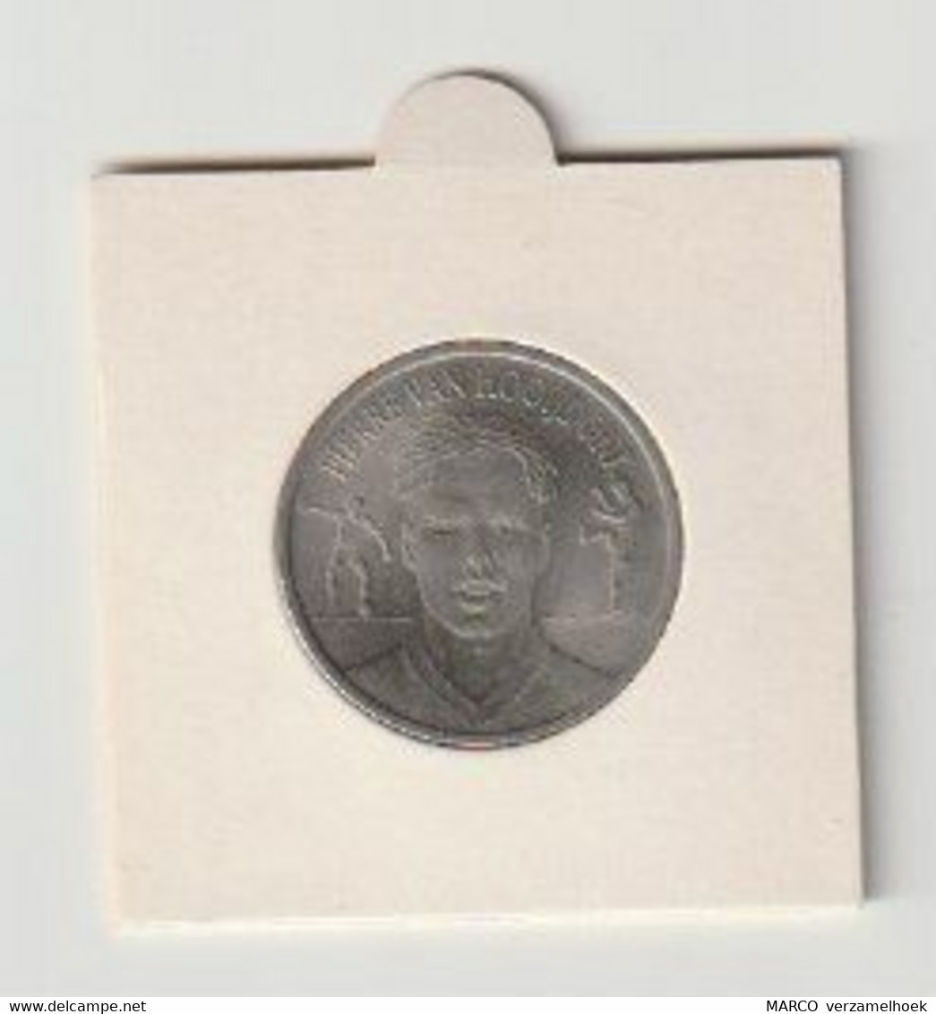 Pierre Van Hooijdonk Oranje EK2000 KNVB Nederlands Elftal - Souvenir-Medaille (elongated Coins)