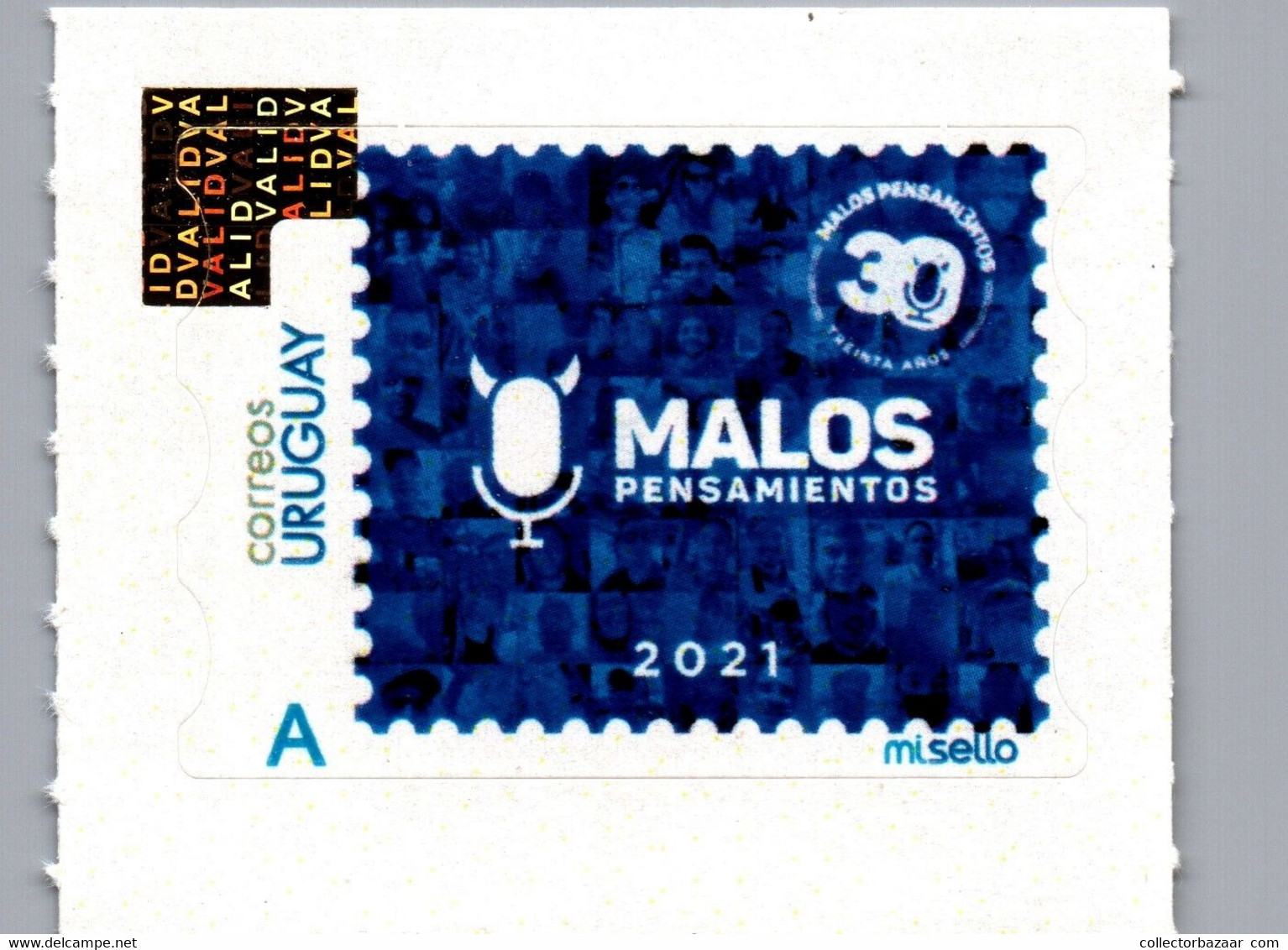 Uruguay 2021 Hologram Stamp Radio Program Unused MNH Selfadhesive - Hologramme