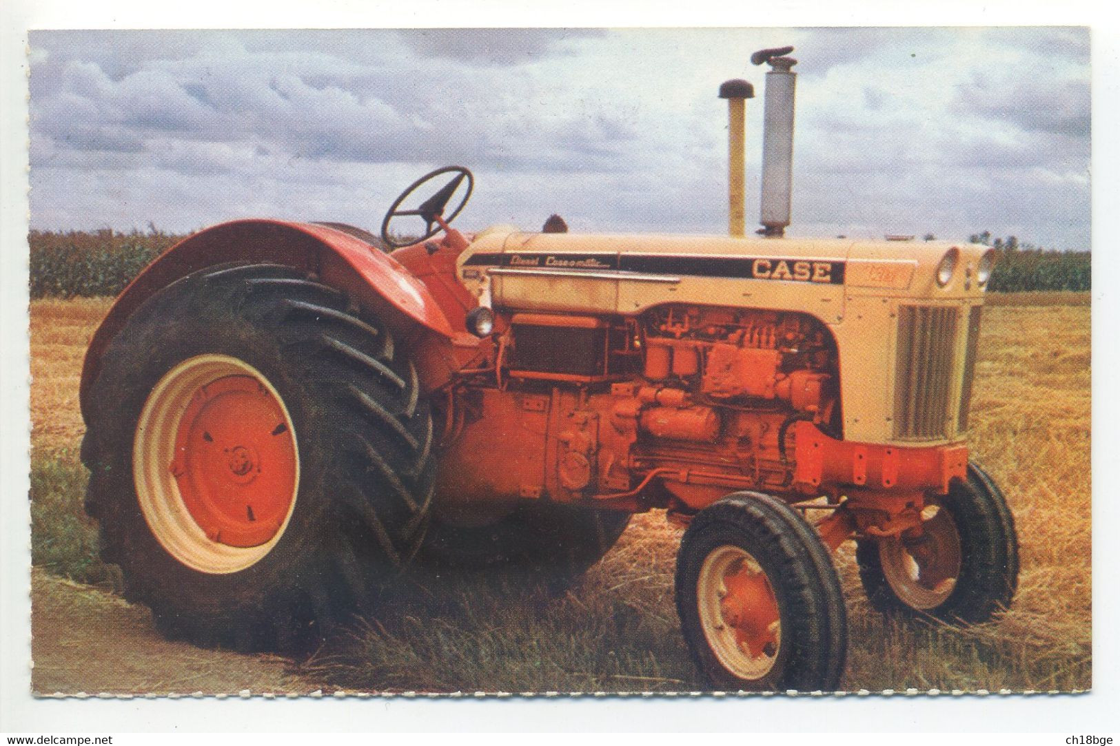 PUB Carte Publicitaire Format CPA (9x13,8cm) -  Agriculture CASE Tracteur - Tractors