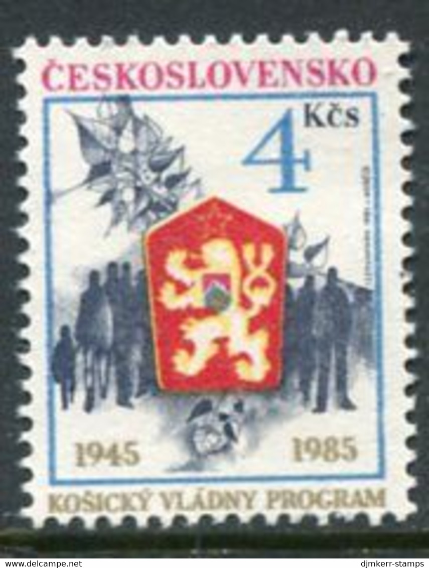 CZECHOSLOVAKIA 1985  40th Anniversary Of Košice Reforms MNH / **.  Michel 2807 - Ungebraucht