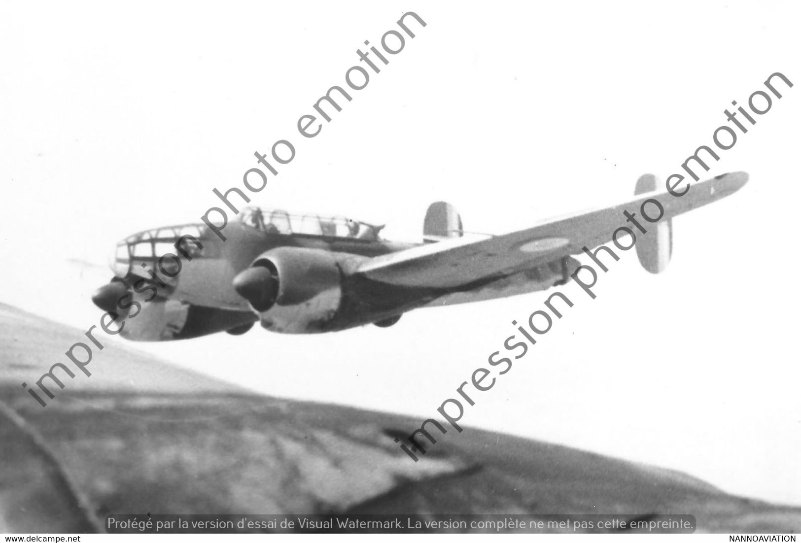 PHOTO RETIRAGE REPRINT AVION AIRCRAFT  BLOCH 175 N° - Aviación