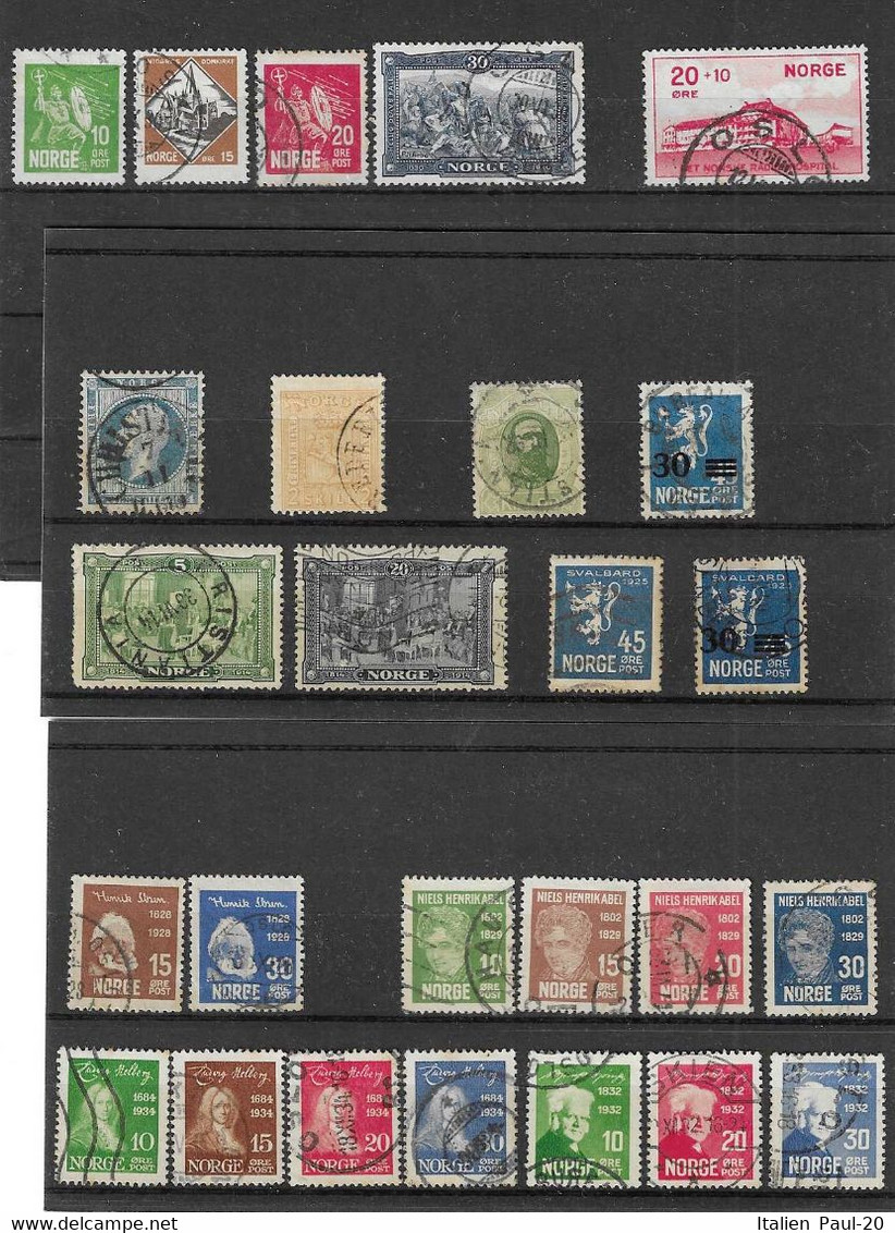 Norwegen - Selt./gest. Lot Aus 1856/1934 - Aus Michel 4 Und 171!! - Used Stamps