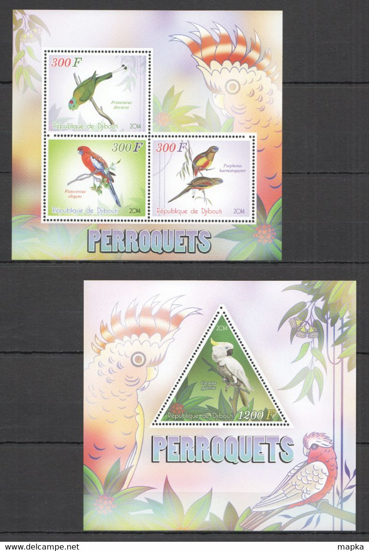 PE645 2014 PARROTS BIRDS FAUNA KB+BL MNH - Pappagalli & Tropicali