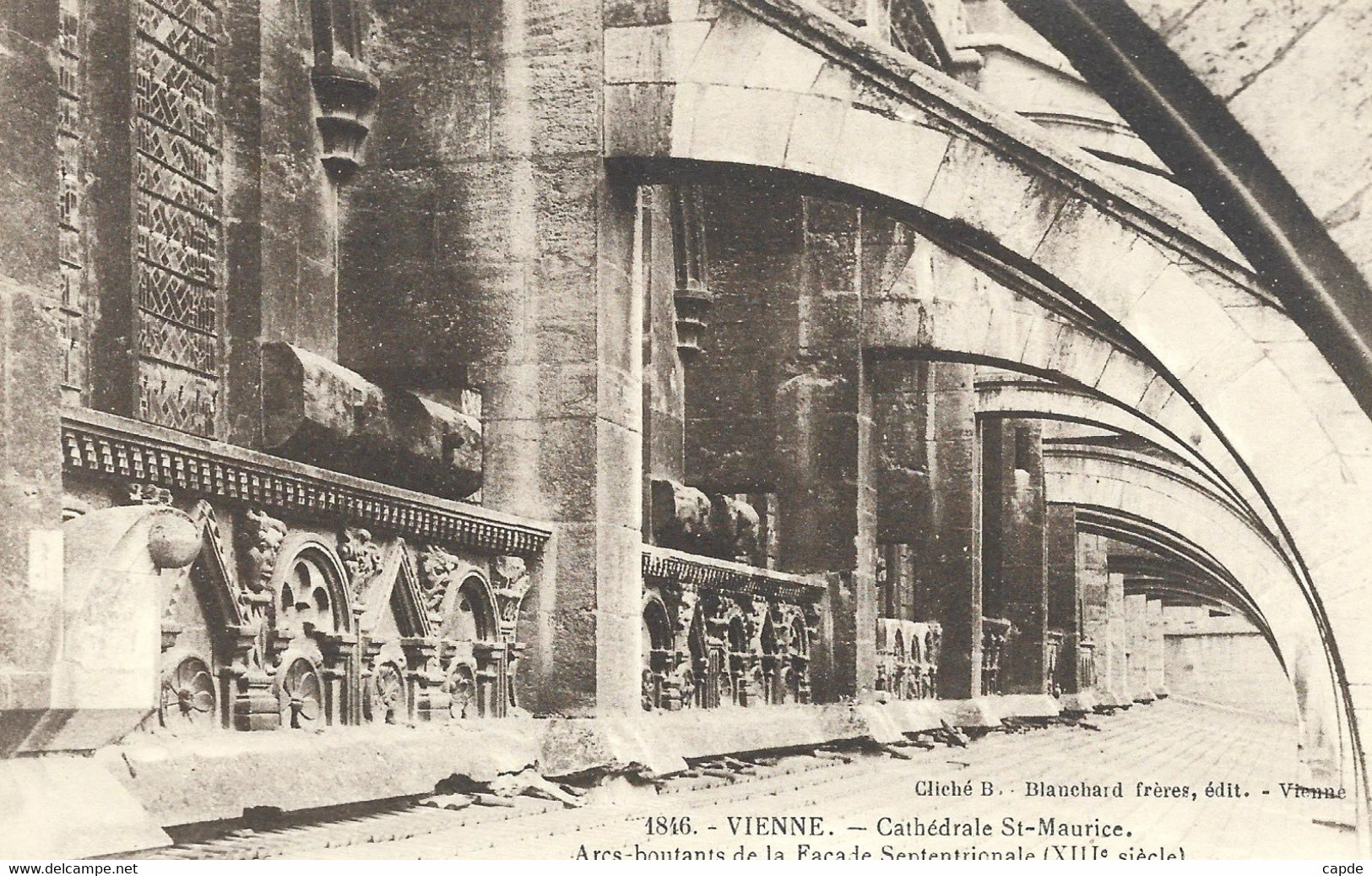 Vienne. - Cathédrale Saint-Maurice. - Arcs-boutants De La Façade Septentrionale (XIIIe Siècle). - Vienne