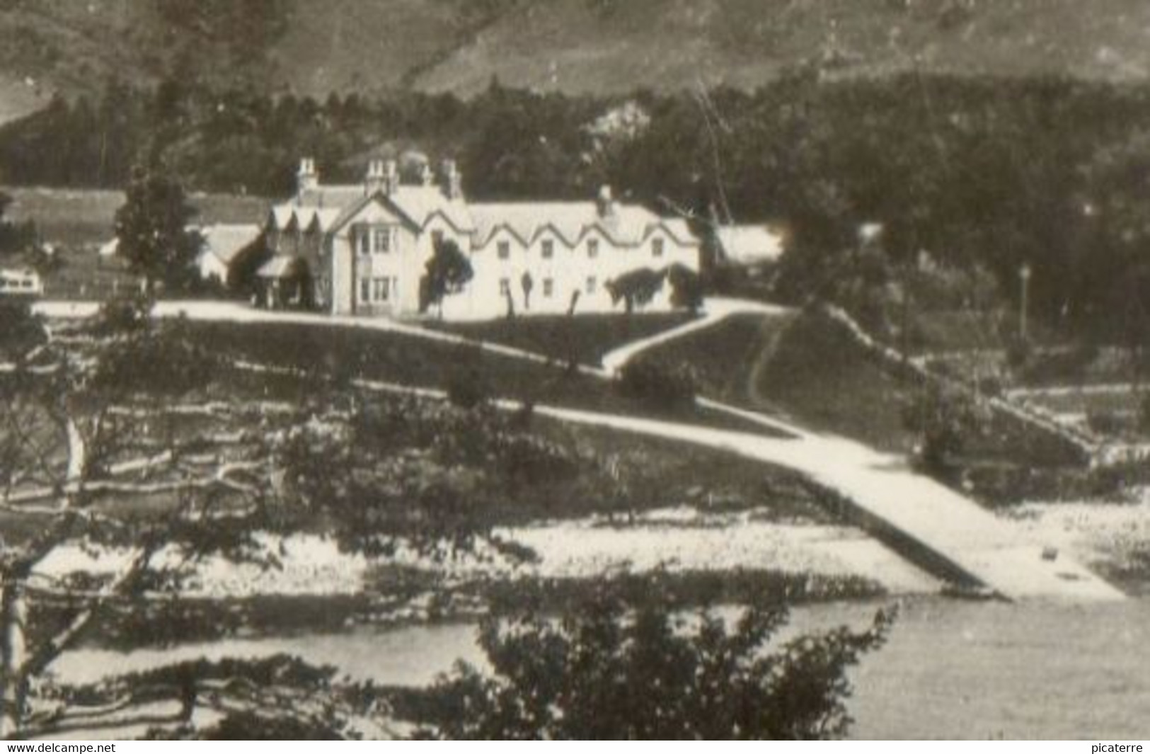 Lochleven Hotel And Lochleven Hills 1932 (see 3 Scans-1st Scan Is Enlarged View Of Hotel For Interest Only) - Kinross-shire