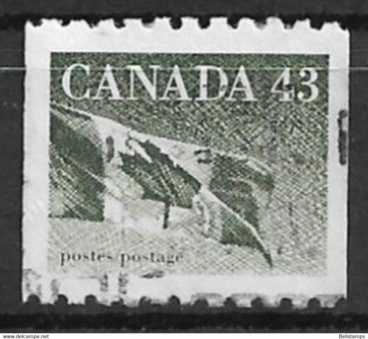 Canada 1992. Scott #1395 (U) Flag - Rollo De Sellos