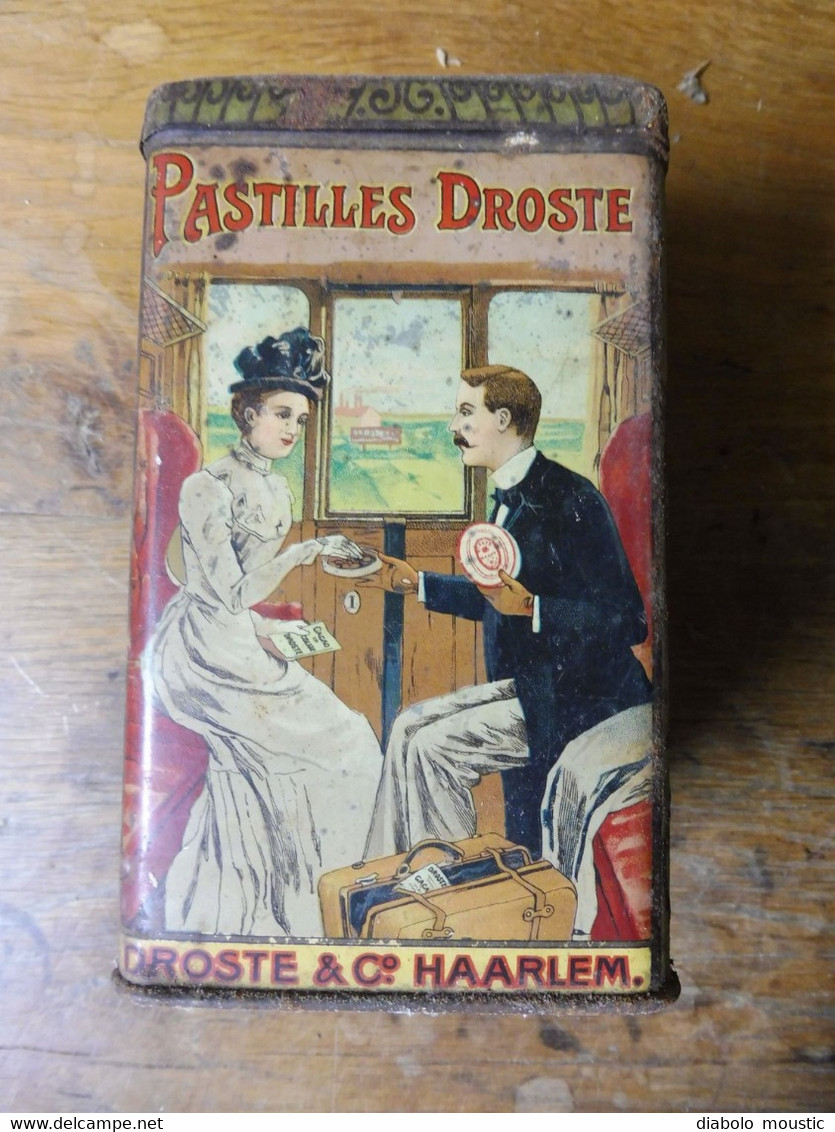 Boite CACAO Et PASTILLES DROSTE & Co HAARLEM  Largeur = 9cm , Hauteur = 15cm (déco Sur 4 Faces) - Boîtes/Coffrets