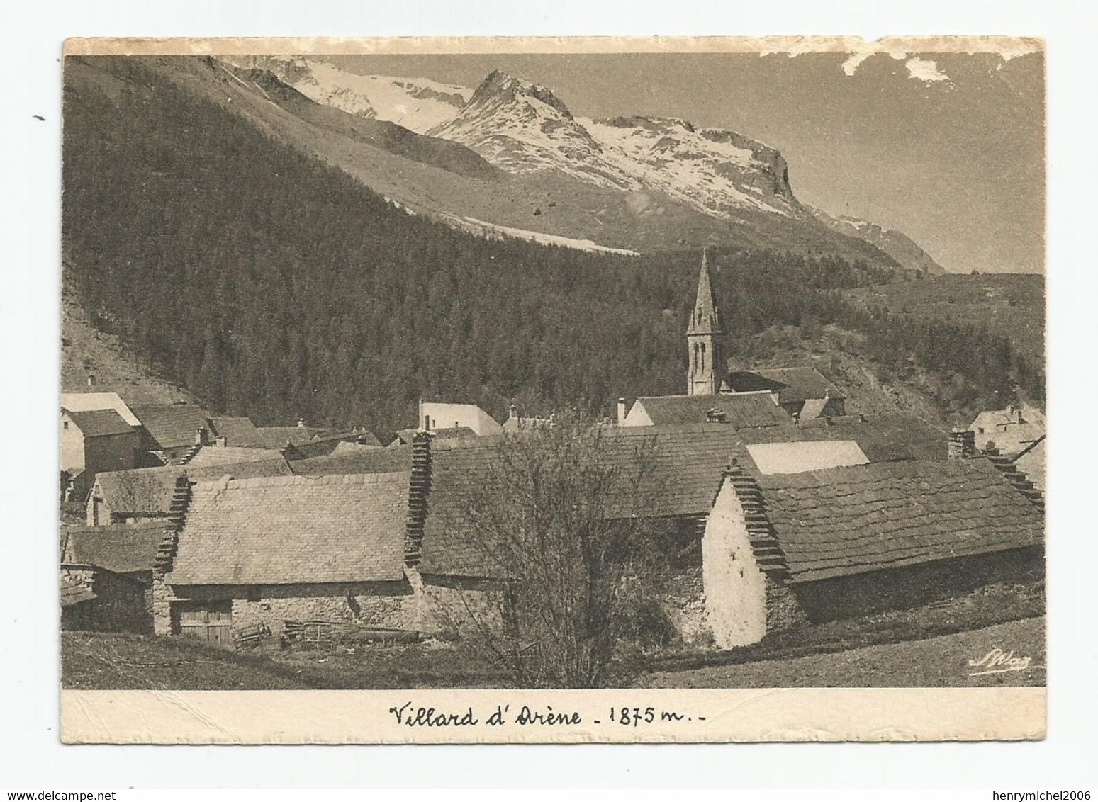 05 Hautes Alpes Oisans Villard D'arene Ed Studio Wax Briançon , écrite En 1943 - Other & Unclassified