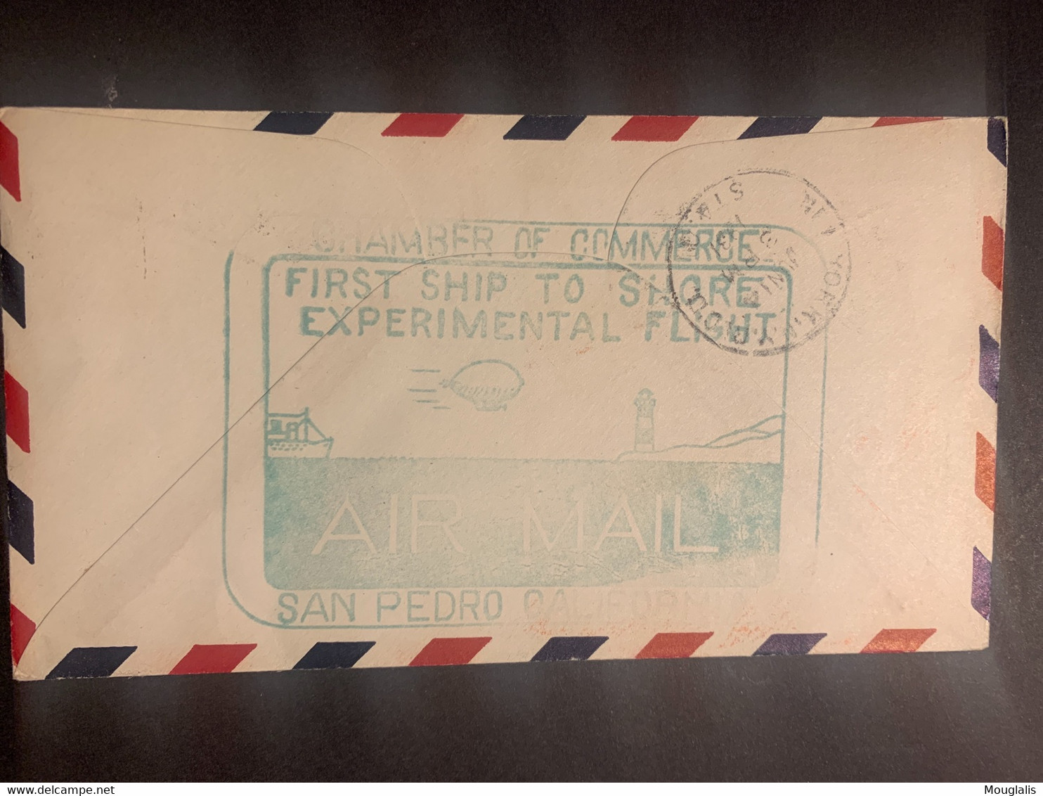 Enveloppe Timbrée San Pedro New-York 12 Juin 1931 First Pacific Coast Ship To Shore Air Mail Transfer Goodyear - 1c. 1918-1940 Covers