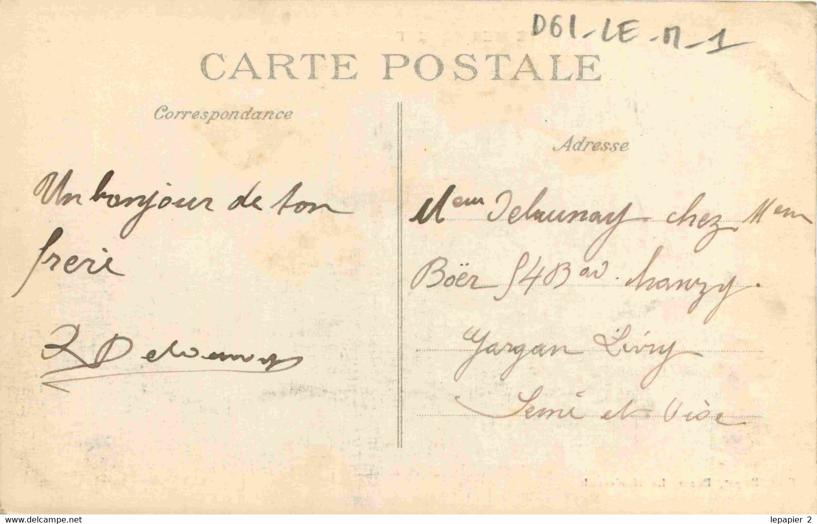 61 LE MERLERAULT La Grande Rue CPA Ed. Angot - Le Merlerault