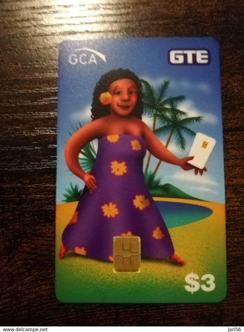 HAWAII  $3,- GLOBAL CHIPCARD ALIANCE  CGA 1998   HAWAII LADY WITH PALMS   MINT      **6339** - Hawaii