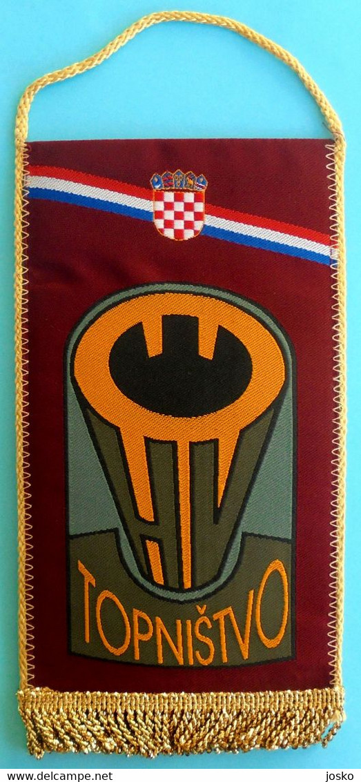 TOPNISTVO (ARTILLERY) - Croatia Army Beautifull Larger Pennant * Artillerie Artiglieria Croatie Armee Kroatien Croazia - Flaggen