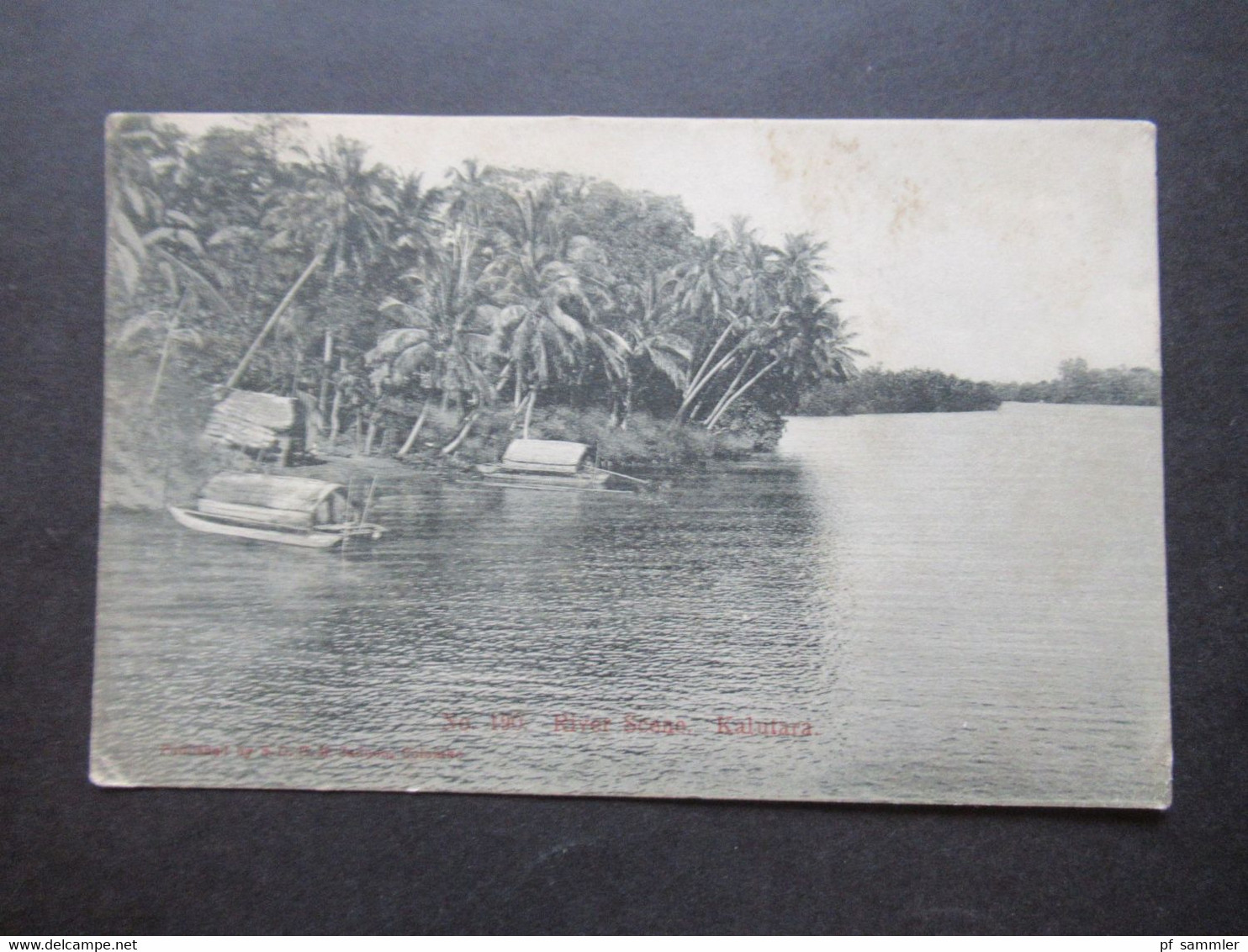 Asien Sri Lanka / Ceylon AK 1906 River Scone Kalutara Nach Manchester GB Gesendet - Sri Lanka (Ceylon)