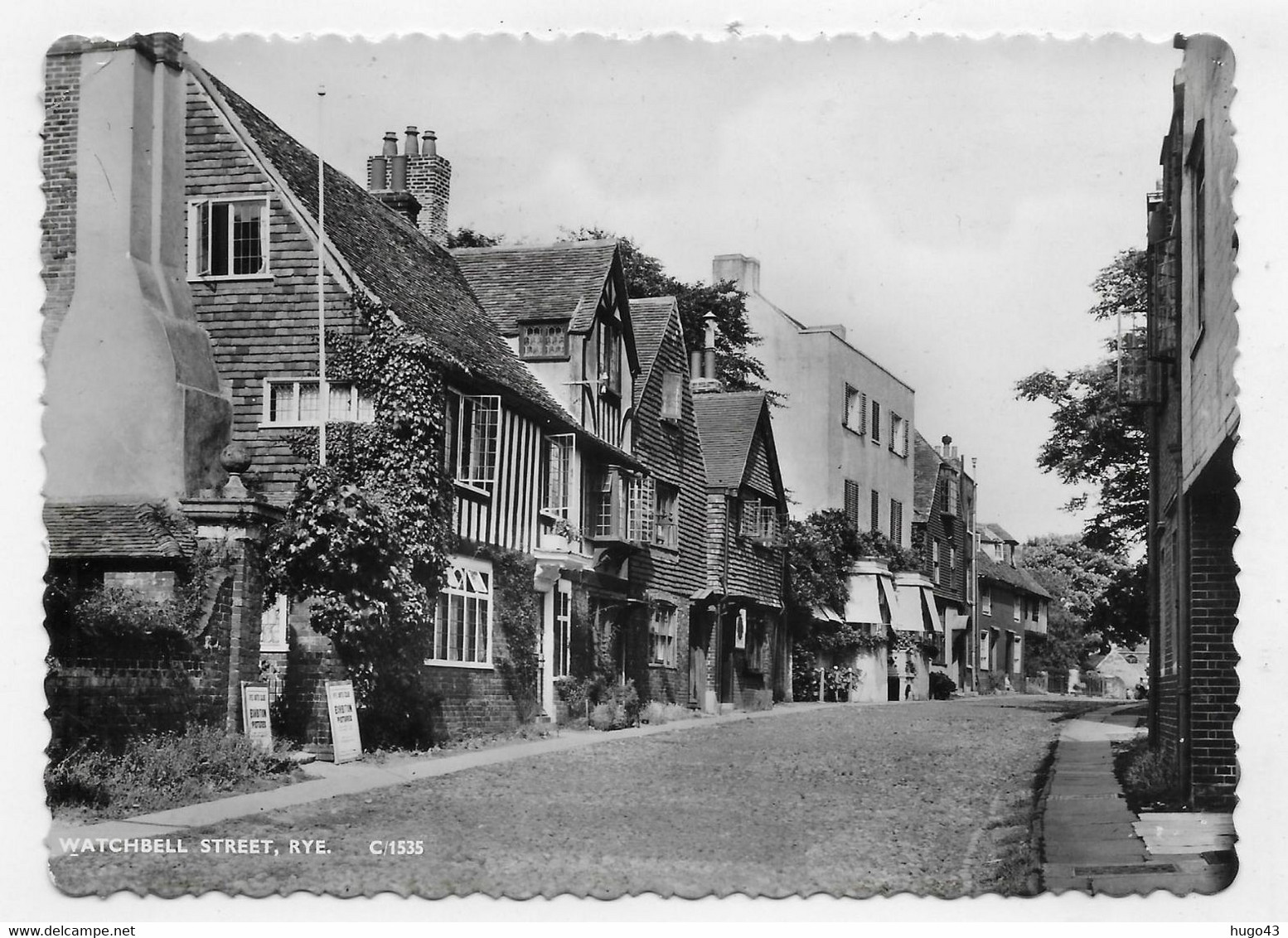 (RECTO / VERSO) RYE IN 1960 - WATCHBELL STREET - BEAUX TIMBRES - CPSM GF - Rye