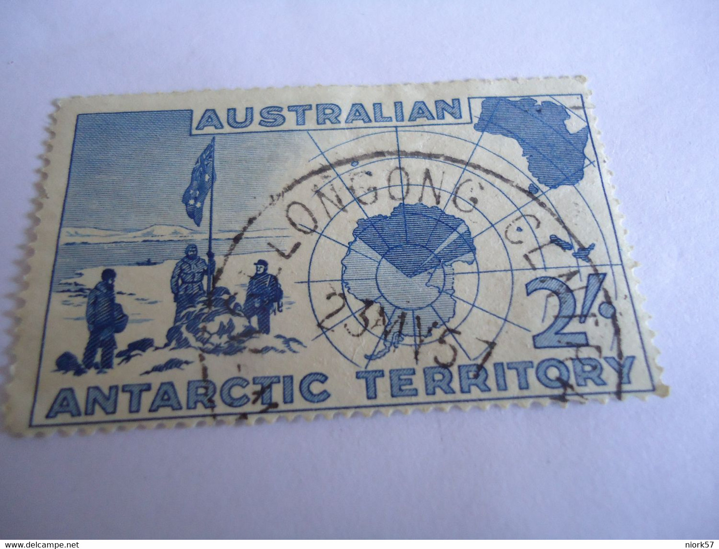 AUSTRALIA ANTARTIC  TAAF USED STAMPS POLAR WITH POSTMARK LONKONG 1957 - Other & Unclassified