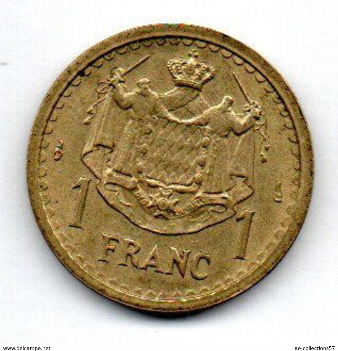 Monaco  -  1 Franc 1943 -  état  SUP - 1922-1949 Louis II.