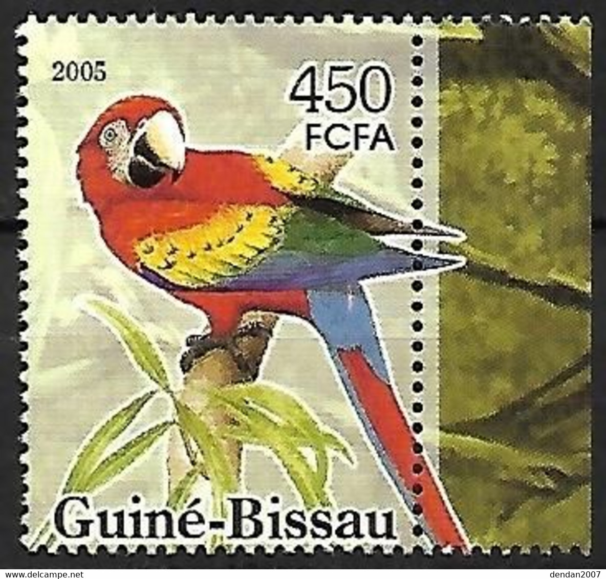 Guinea Bissau - MNH ** 2005 :      Scarlet Macaw  -  Ara Macao - Parrots