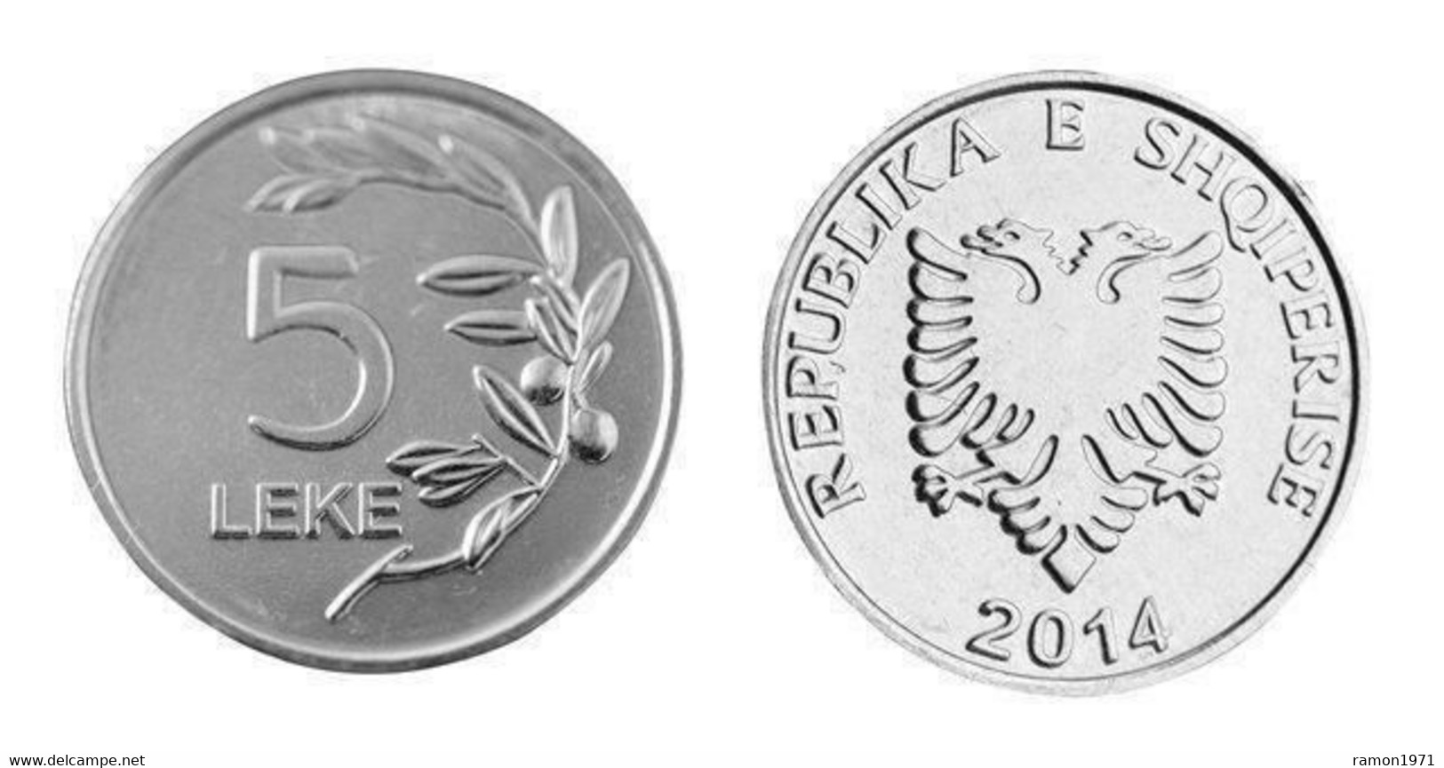 Albania - 5 Lek 2014 UNC Roll - Albania