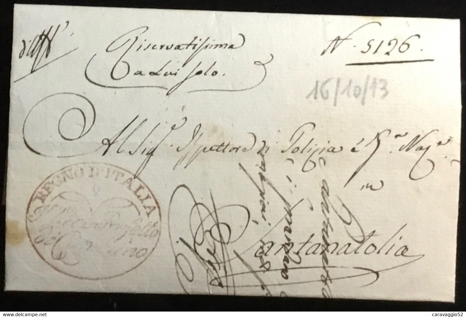 1813 CAMERINO. X ESANATOGLIA 2 BOLLI - 1. ...-1850 Prephilately