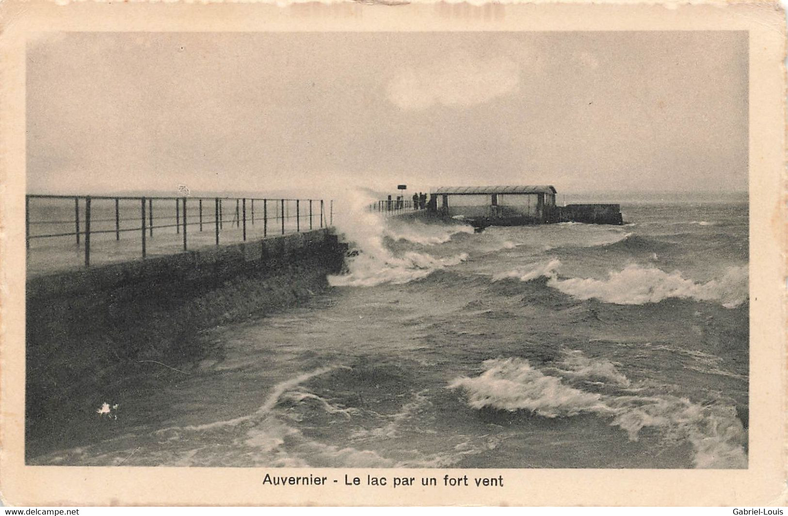 Auvernier - Le Lac Par Un Fort Vent - Auvernier