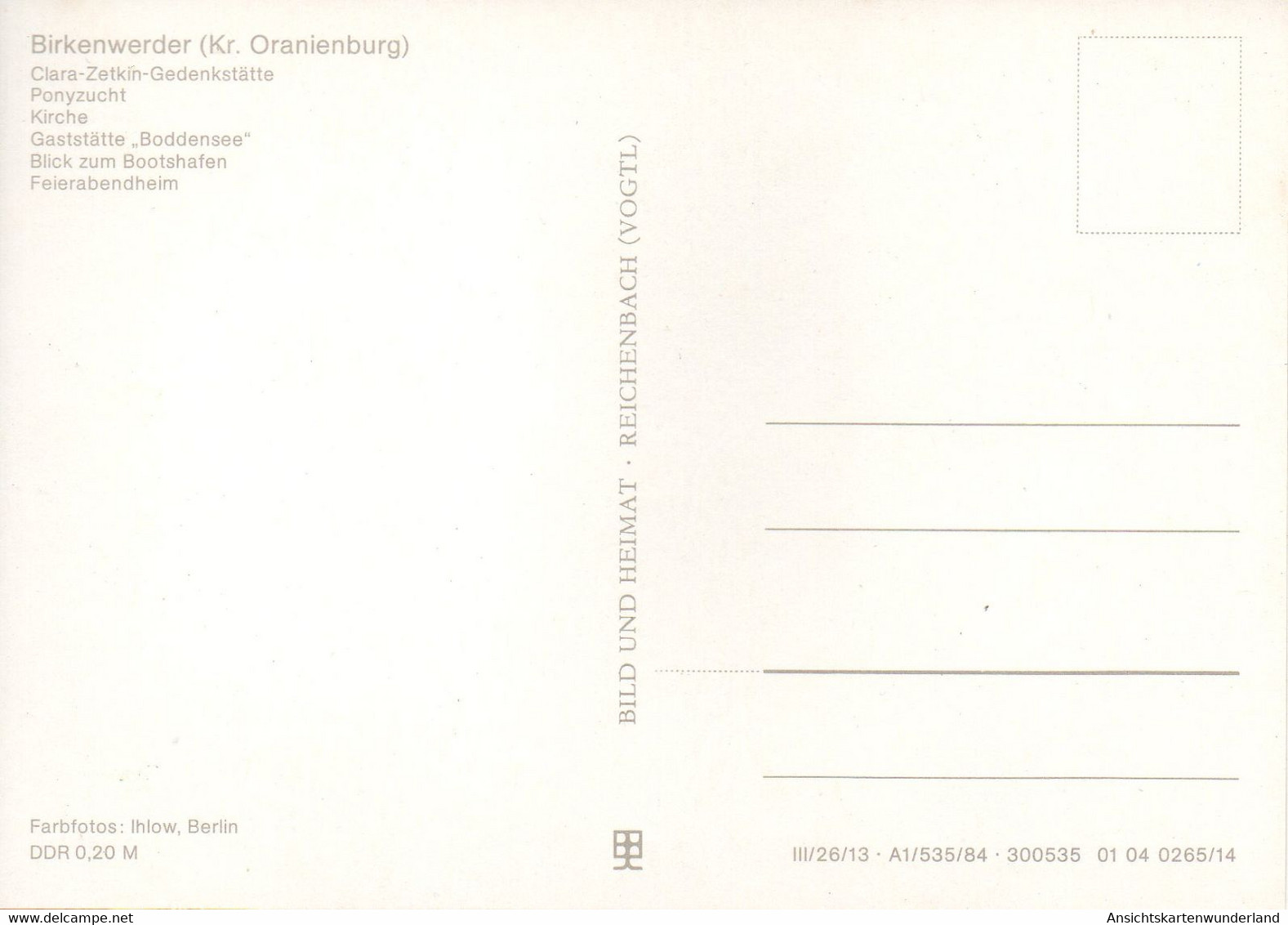 010958  Birkenwerder - Mehrbildkarte - Birkenwerder