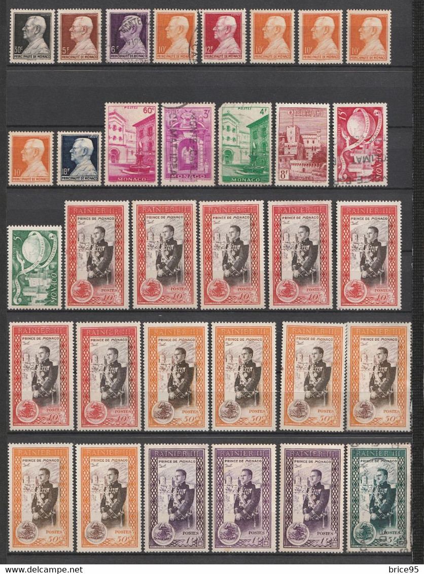 ⭐ Monaco - Lot De Timbres ⭐ - Collezioni & Lotti