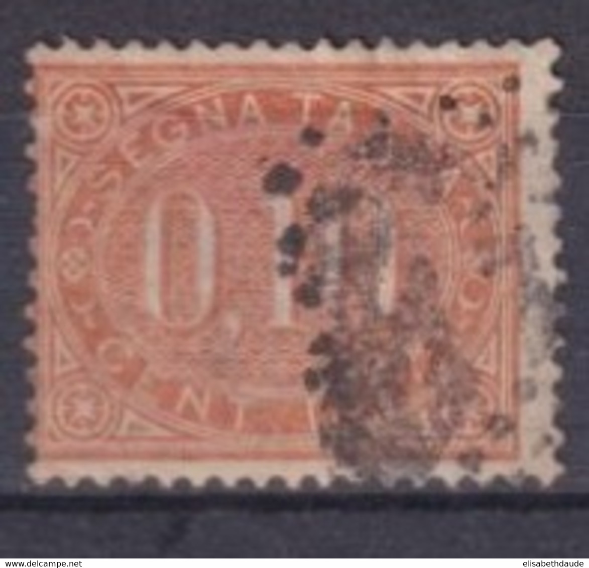 ITALIE - 1869 - YVERT N° TAXE 2 OBLITERE - COTE = 60 EUROS - Portomarken