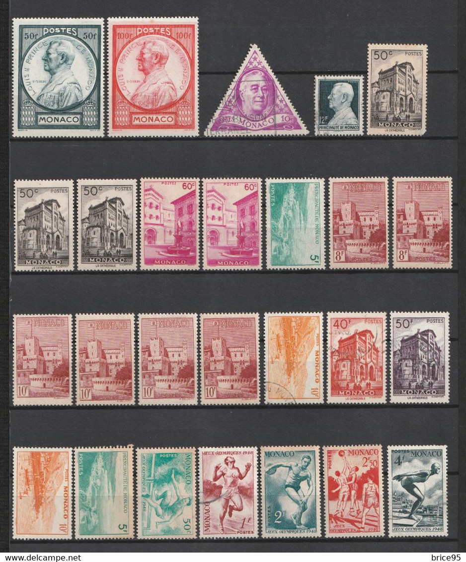 ⭐ Monaco - Lot De Timbres ⭐ - Lots & Serien