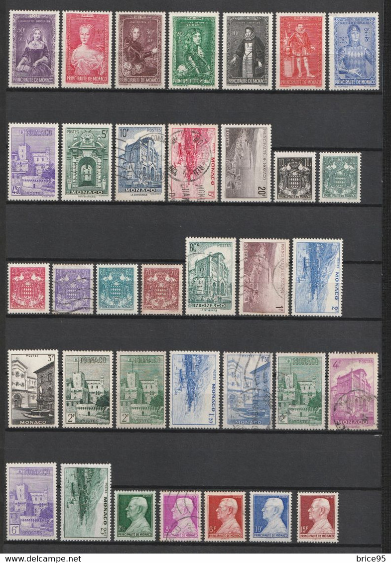 ⭐ Monaco - Lot De Timbres ⭐ - Collections, Lots & Series