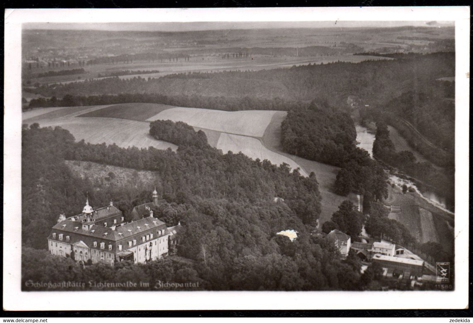 F4771 - Lichtenwalde Schloß - Luftbild Luftaufnahme - RLM Klinke & Co - Frankenberg