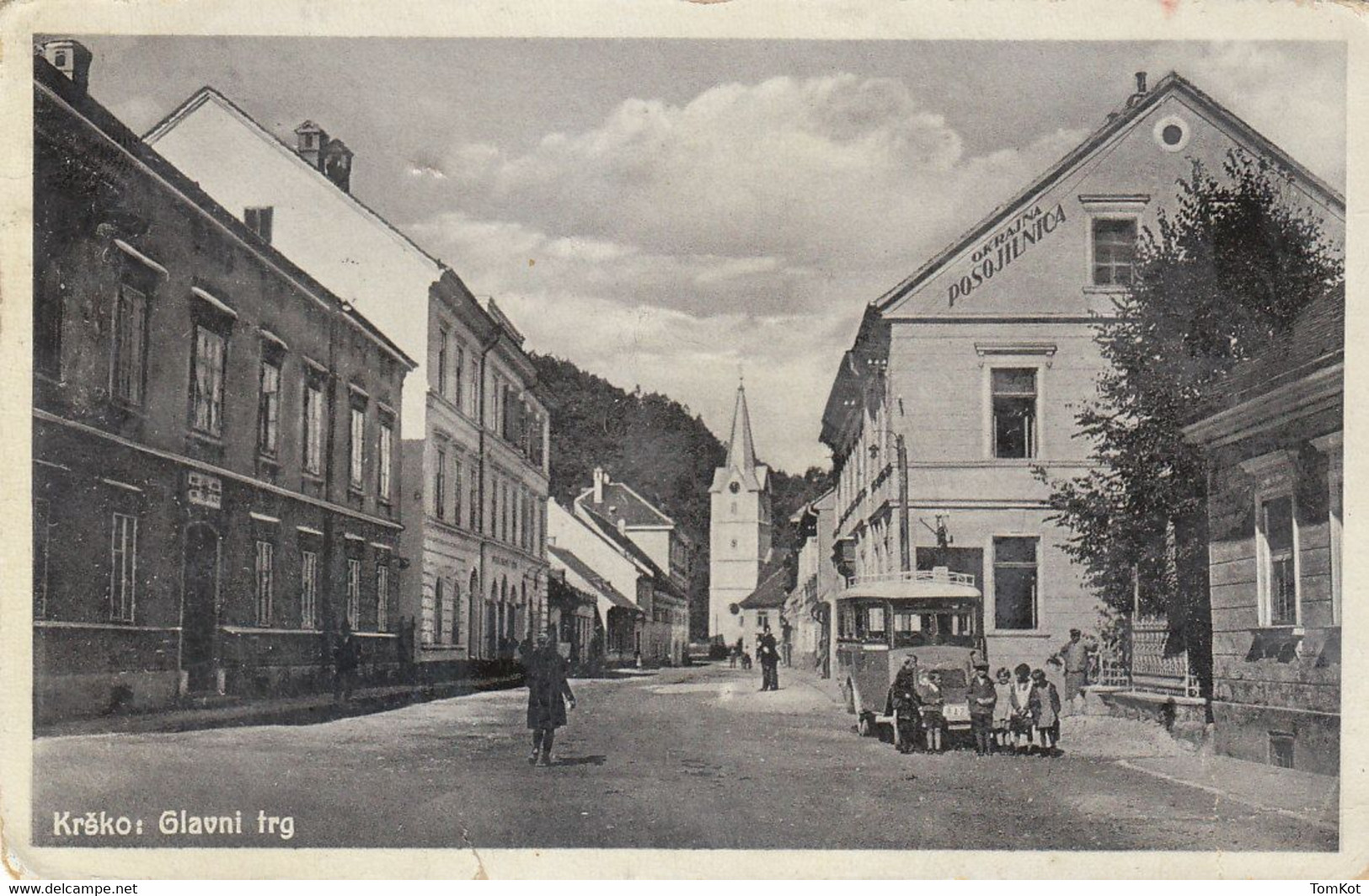 Old Postcard Krško, Slovenia Black And White - Slovénie