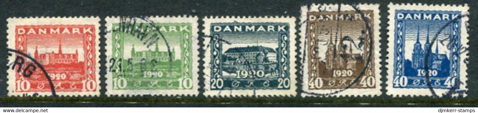 DENMARK 1920 Reunion With North Schleswig I+II  Used.  Michel 110-12, 114-15 - Usado