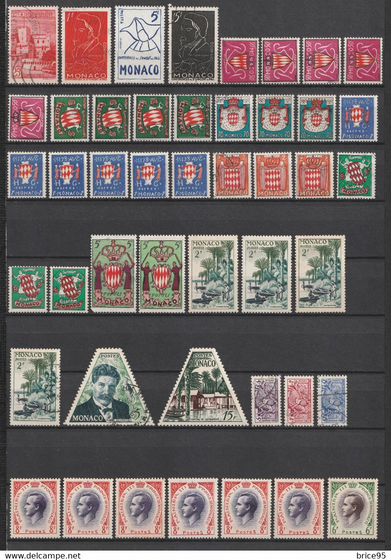 ⭐ Monaco - Lot De Timbres ⭐ - Verzamelingen & Reeksen