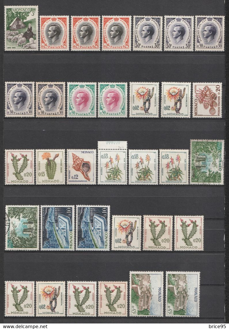 ⭐ Monaco - Lot De Timbres ⭐ - Lots & Serien