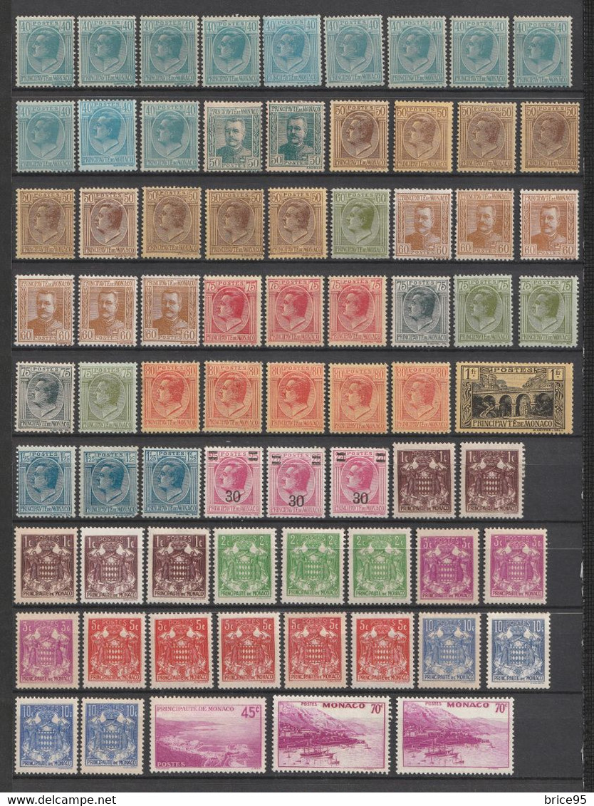 ⭐ Monaco - Lot De Timbres ⭐ - Colecciones & Series