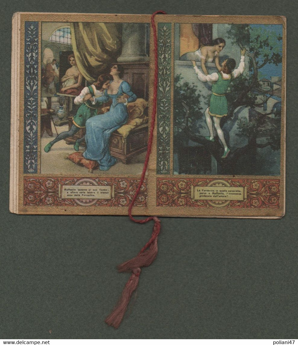 0617 "LA  FORNARINA - ABBANDONO' IL FIDANZATO TOMMASO CINELLI PER RAFFAELLO PITTORE - 1947" CALENDARIETTO PROFUMATO - Petit Format : 1901-20