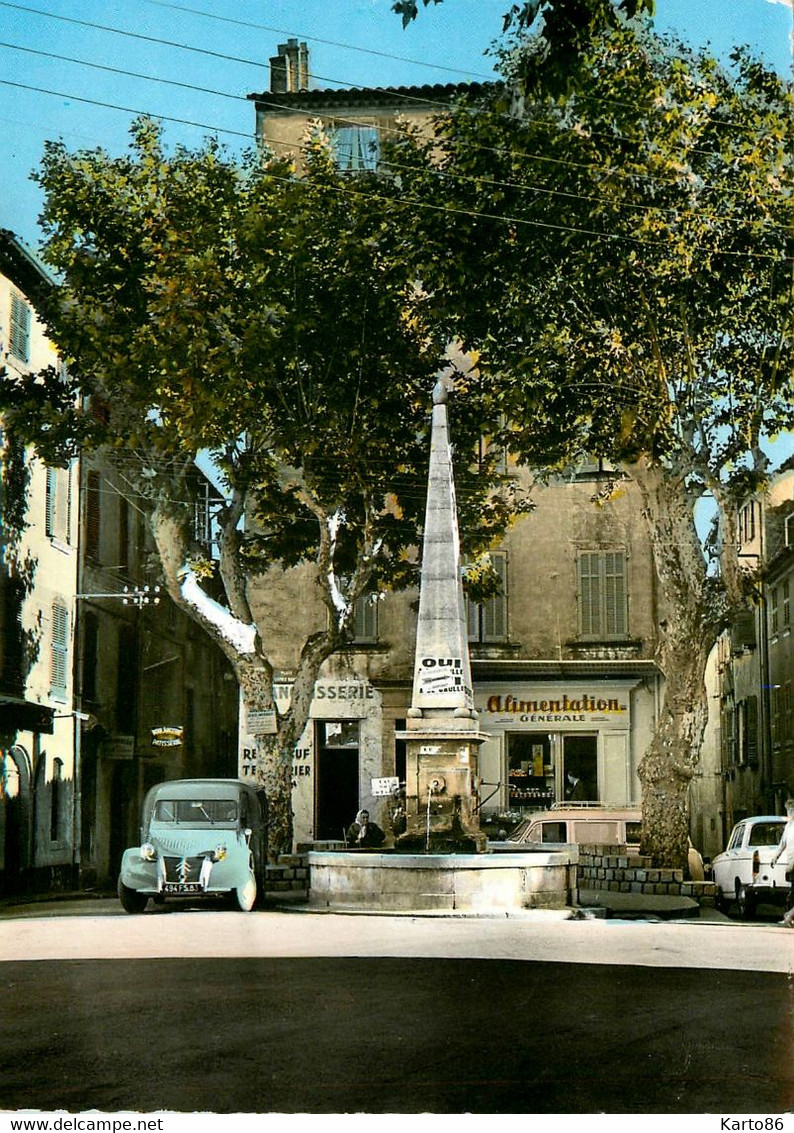 La Valette Du Var * Place Léopold Maurel Et La Fontaine * Blanchisserie & Alimentation Générale * Automobile CITROEN 2CV - La Valette Du Var