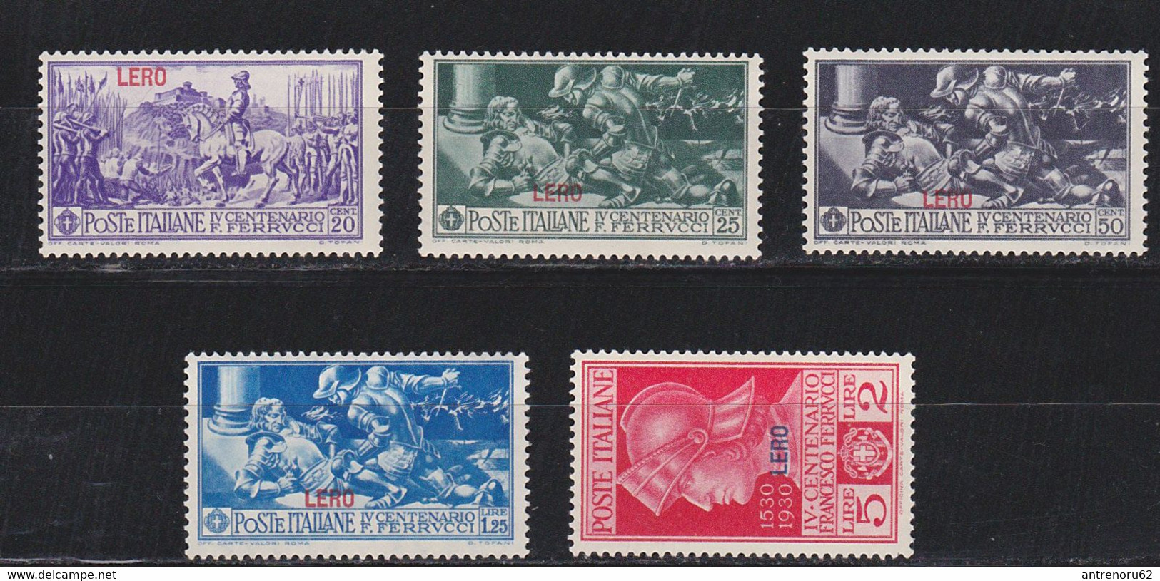 STAMPS-ITALY-1930-AEGEAN-LERO-UNUSED-ORIGINAL GUM-SEE-SCAN - Egeo (Lero)