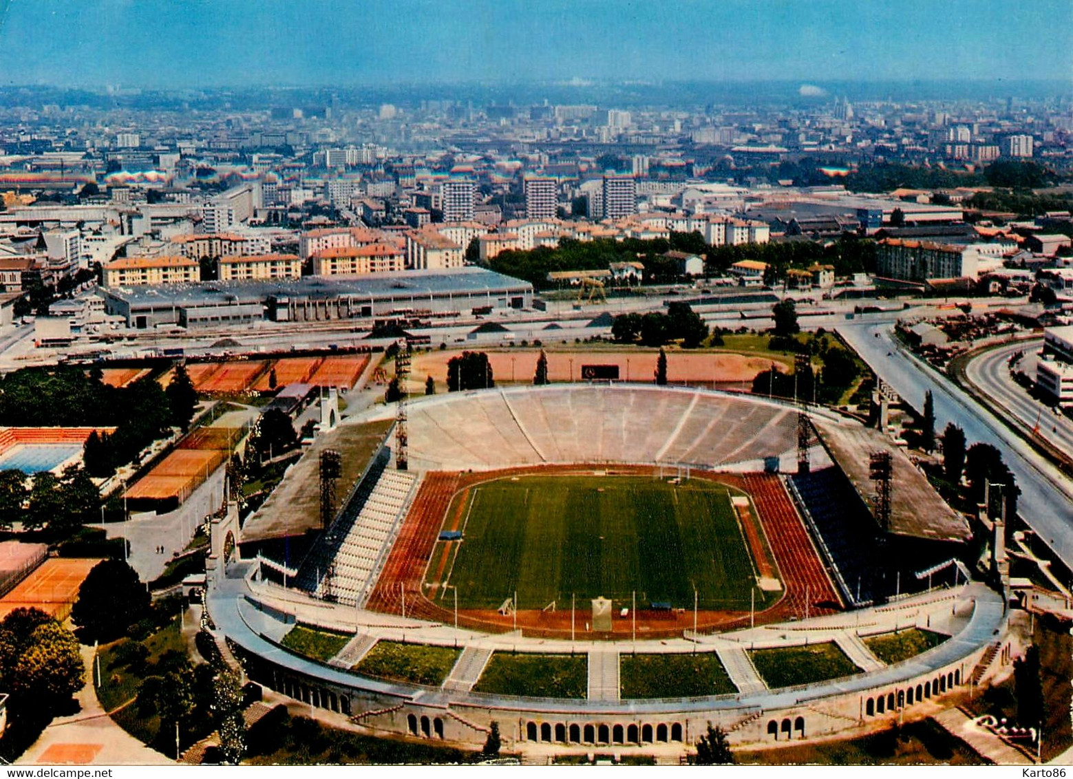 Football * Le Stade De Lyon 7ème * Stadium Estadio Foot Sport Stadio * Vue Aérienne Et La Piscine * Stade Municipal - Lyon 7