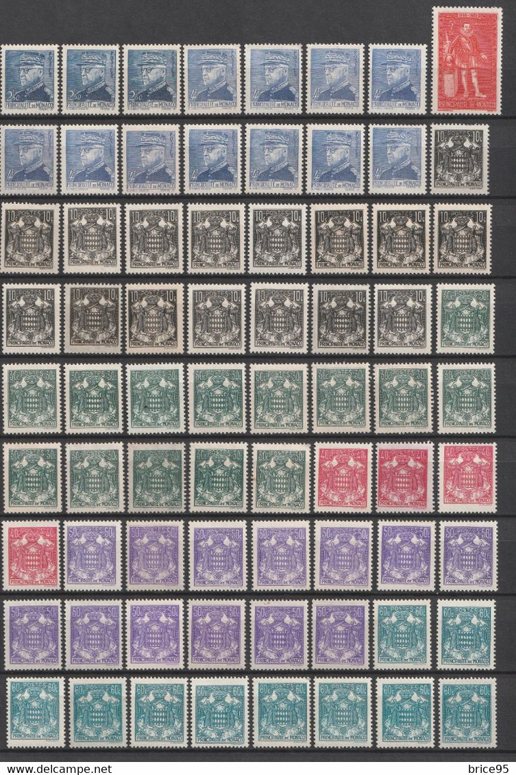 ⭐ Monaco - Lot De Timbres ⭐ - Collections, Lots & Series