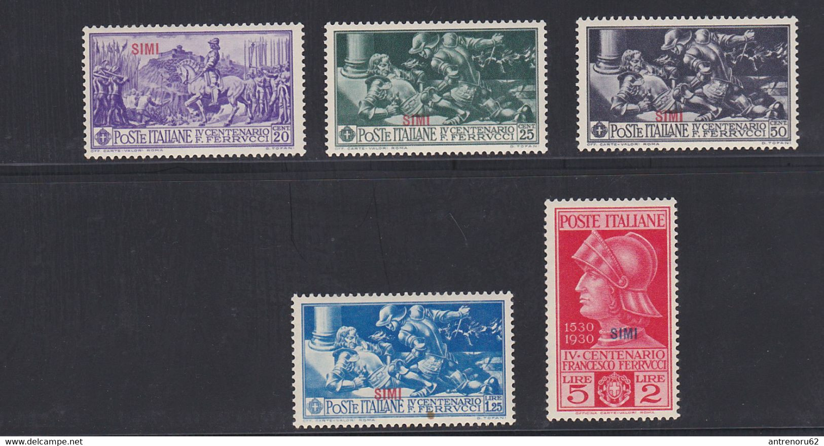 STAMPS-ITALY-1930-AEGEAN-SIMI-UNUSED-ORIGINAL GUM-SEE-SCAN - Egeo (Simi)